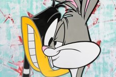 Bugs & Daffy SEEN Graffiti Artwork on Canvas