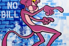 PinkPanther SEEN Graffiti Artwork on Canvas