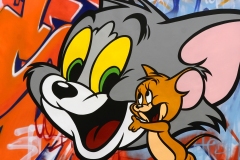 Tom & Jerry SEEN Graffiti Artwork on Canvas